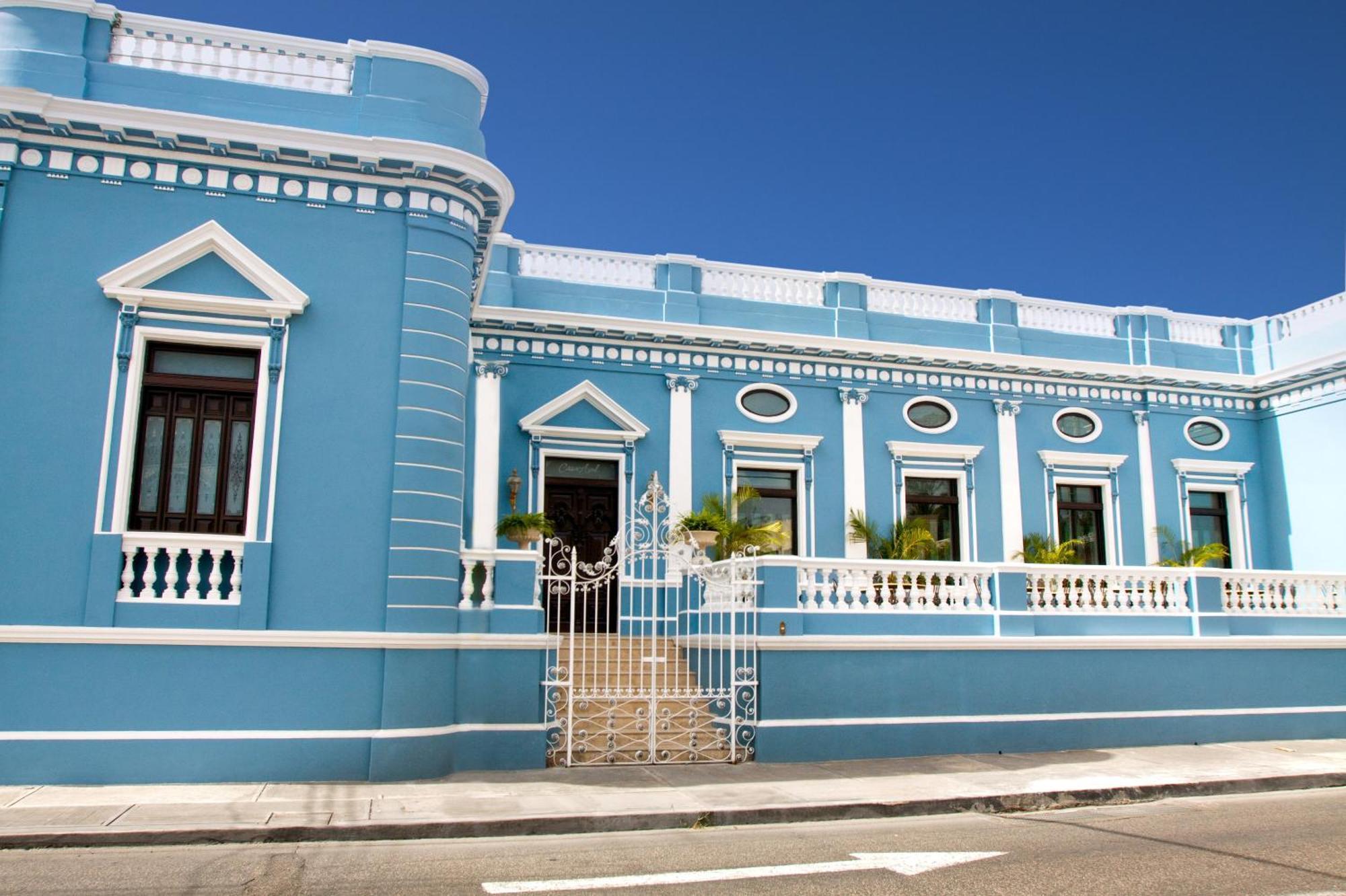 Casa Azul Monumento Historico Hotell Mérida Exteriör bild